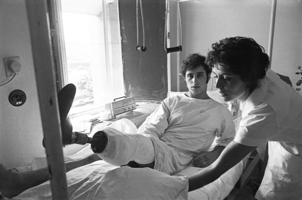 חייל קטוע רגל ממלחמת יום הכיפורים - הירש רחל