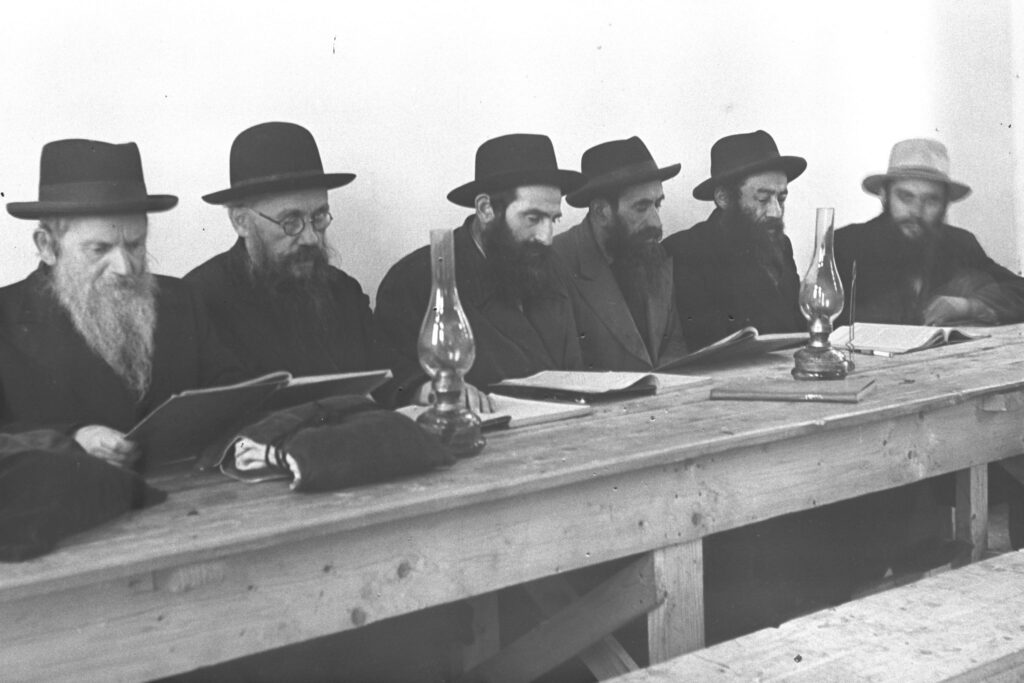 חרדים לומדים גמרא בכפר חבד - קלוגר זולטן
