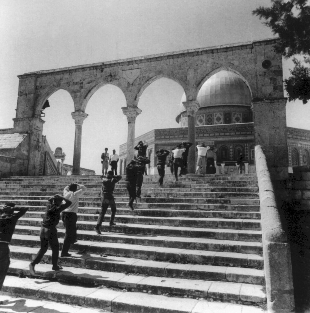 מלחמת ששת הימים, שבויים פלסטינים בהר הבית - בראון ורנר