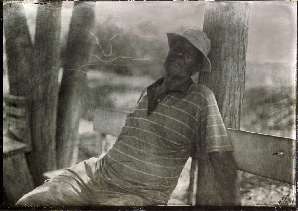 Dry collodion tintype - מעיין דרור