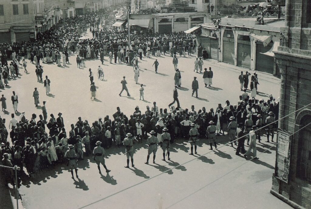 הפגנה ביפו - גרוס ראובן