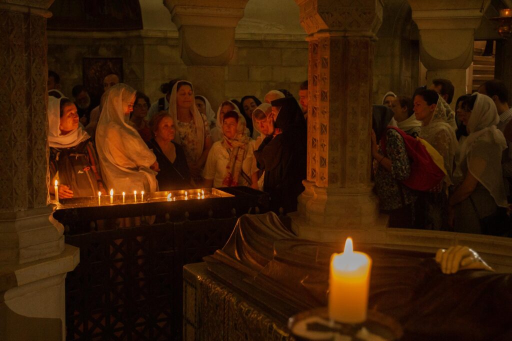 צלייניות בקריפטה בכנסיית הדורמיציון - גיאן ברוך