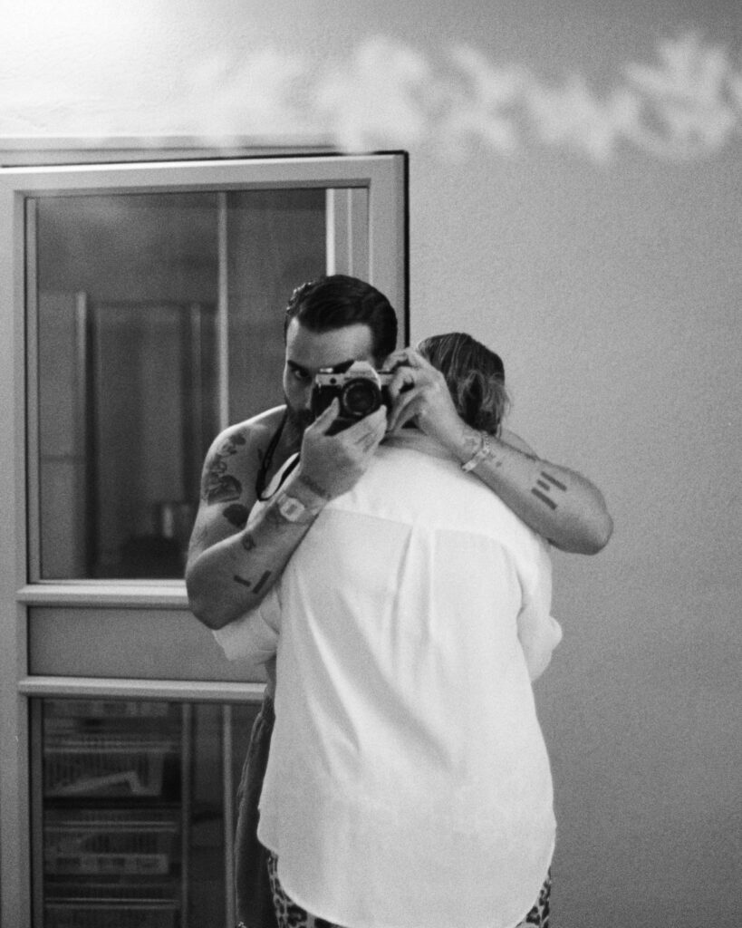 Self portrait with mom, 2025.