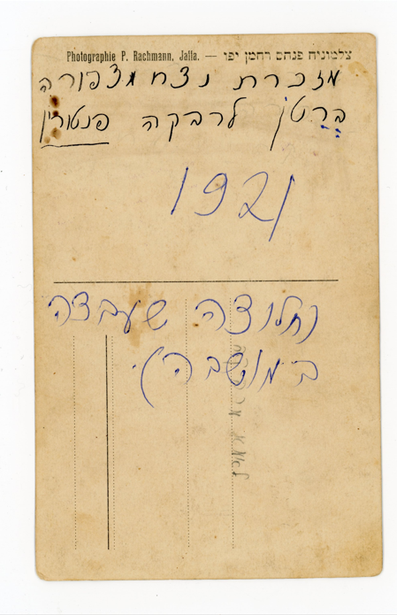 גב תצלום ציפורה ברטן - האחים רחמן